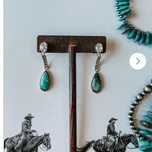 Authentic Kingman Turquoise Earrings